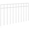 vidaXL Panou de gard de grădină 12 pcs Oțel Galvanizat Argintiu