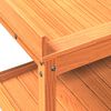 vidaXL Masă de plantare cu rafturi maro 82,5x45x86,5 cm lemn masiv pin