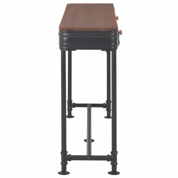 vidaXL Masă consolă cu 2 sertare, 120 x 30 x 75 cm, lemn masiv de brad