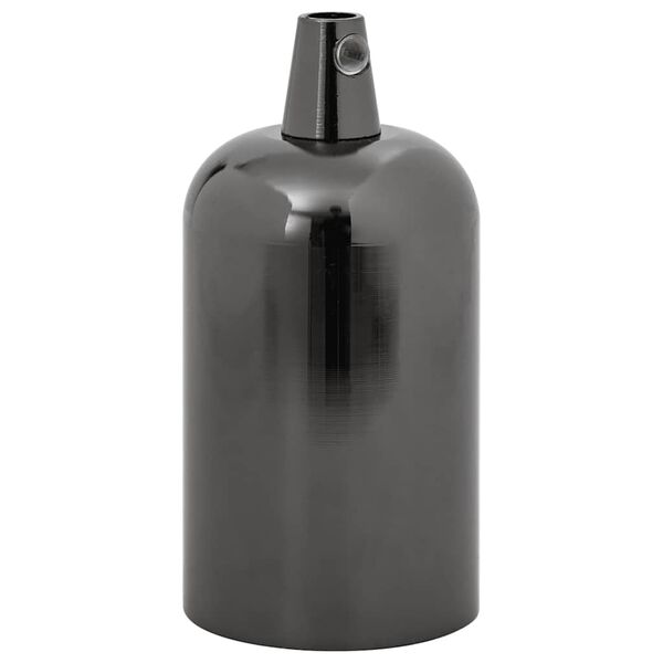 vidaXL Suporturi lămpi 2 buc Negru lucios E27