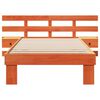 vidaXL Cadru de pat Maroniu cerat 90 x 190 cm Lemn de pin masiv