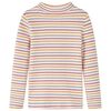 vidaXL Tricou de copii cu m&acirc;neci lungi, ocru, 92