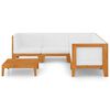 vidaXL Set mobilier grădină cu perne, 6 piese, lemn masiv acacia
