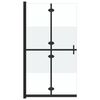 vidaXL Perete duș walk-in pliabil, 90x190 cm, sticlă ESG jumătate mată