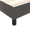 vidaXL Pat box spring cu saltea, gri &icirc;nchis, 200x200 cm, catifea