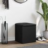vidaXL Bancă de pantofi, negru, 42x42x45 cm, lemn prelucrat