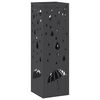 vidaXL Stand pentru Umbrele de Plouă Negru 15,5 x 15,5 x 49 cm Oțel