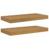vidaXL Raft de perete 2 buc. Bej 50 x 23,5 x 3,8 cm Lemn prelucrat