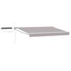 vidaXL Cort electric retractabil Gri deschis și alb. 3,5 x 2,5 m