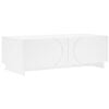 vidaXL Masă de cafea Alb 102 x 50,5 x 35 cm Lemn prelucrat