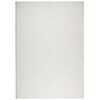 vidaXL Covor IZA aspect scandinav, cu fire scurte, crem, 140x200 cm