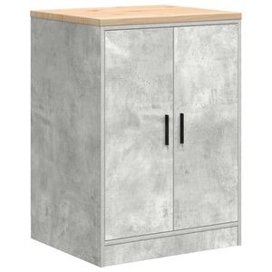 vidaXL Dulap depozitare garaj Beton Gri 60x51x85 cm lemn masiv de pin