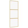 vidaXL Ușă glisantă auriu 76x205 cm sticlă ESG transparentă/aluminiu