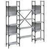 vidaXL Bibliotecă, gri sonoma, 155,5x24x166,5 cm, lemn prelucrat