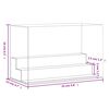 vidaXL Cutie de prezentare, transparent, 25x12x16 cm, acril