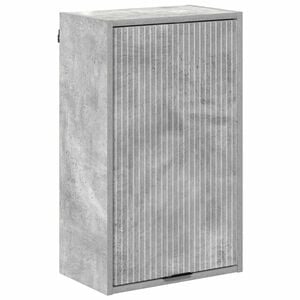 vidaXL Dulap de Baie Pe perete cu ușă Gri din beton 39 x 23,5 x 65 cm