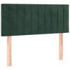 vidaXL Pat box spring cu saltea, verde &icirc;nchis, 80x200 cm, catifea