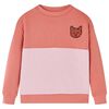 vidaXL Hanorac pentru copii, color block, roz, 104