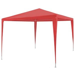 vidaXL Cort pentru Petreceri Roșu 300 x 300 x 255 cm PE și oțel