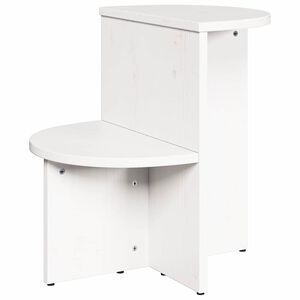 vidaXL Masă de cafea Alb 50 x 40 x 50 cm Lemn masiv de pin