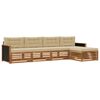 vidaXL Set de canapele de exterior 5 buc. Natural și Bej Poliester