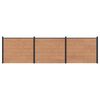 vidaXL Panou de Gardă 3 buc. 526 x 146 cm WPC și Aluminiu Maro