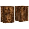 vidaXL Suporturi de plante 2 buc. stejar fumuriu 25x25x35 cm lemn