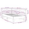 vidaXL Pat cu bibliotecă fără saltea, alb, 75x190 cm, lemn masiv pin