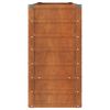 vidaXL Strat înălțat de grădină, ruginiu, 160x40x77 cm, oțel corten