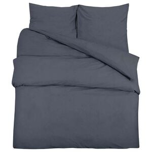 vidaXL Set cu husă de pilotă, antracit, 200x220 cm, bumbac