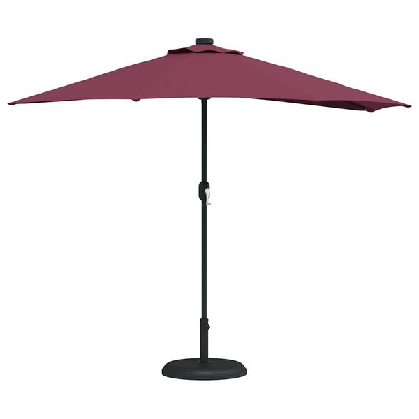 vidaXL Parasol de Grădină Roșu Bordeaux 294 x 150 x 224 cm
