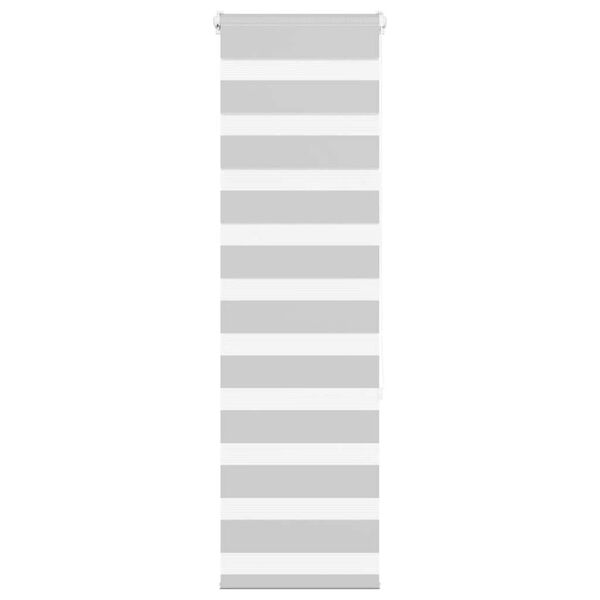 vidaXL Jaluzea tip zebra gri deschis lățime țesătură 35,9 cm poliester