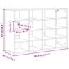 vidaXL Dulap pentru pantofi Gri beton 103 x 30 x 67 cm Lemn compozit