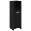 vidaXL Dulap de baie din stejar negru, 30x30x95 cm, lemn prelucrat