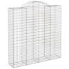 vidaXL Coșuri gabion arcuite, 8 buc 200x50x200/220 cm, fier galvanizat