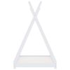vidaXL Cadru pat de copii, alb, 70 x 140 cm, lemn masiv de pin