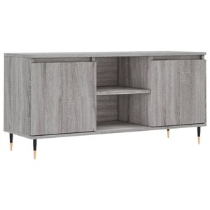 vidaXL Comodă TV, gri sonoma, 104x35x50 cm, lemn compozit