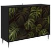 vidaXL Bufet ELBURG Stejar Negru 102 x 33 x 76 cm Lemn prelucrat