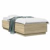 vidaXL Cadru de pat Stejar Sonoma 80 x 200 cm Lemn prelucrat