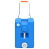 vidaXL Rezervor de apă cu roți pentru camping, albastru, 25 L