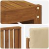 vidaXL Set de canapele de exterior Natural și Bej Lemn Solid de Acacia