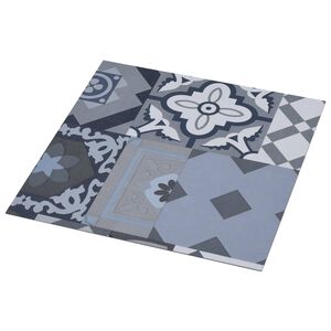vidaXL Plăci de Pardoseală Model colorat 5,11 m&sup2; 55 buc. PVC