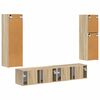 vidaXL Set comodă TV Pe perete 4 pcs Stejar Sonoma Lemn compozit