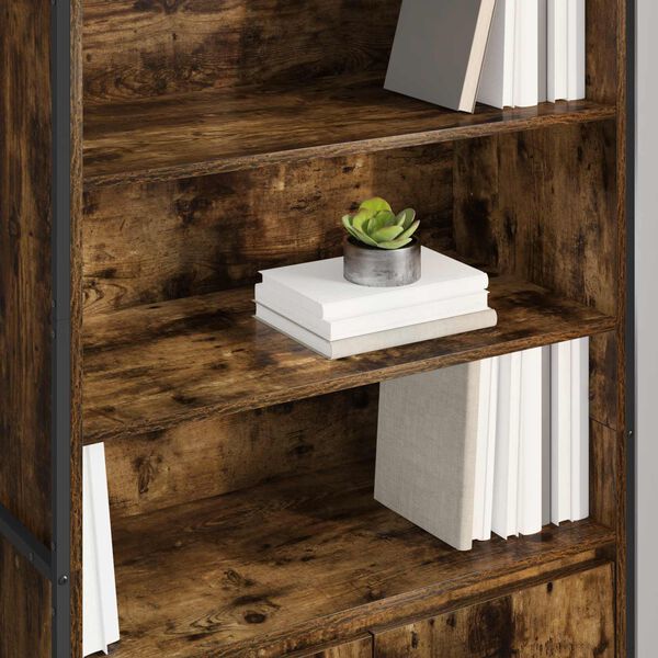 vidaXL Dulapuri &Icirc;nalte 2 pcs Stejar fumuriu 79 x 36 x 200 cm