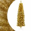 vidaXL Pom de Crăciun artificial subțire cu globuri 180 cm 300 LED-uri