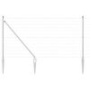 vidaXL Gard cu Stâlp Argintiu 1 x 10 m Oțel