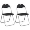 vidaXL Scaun pliant 2 pcs Negru și Gri 48 x 43,5 x 81 cm