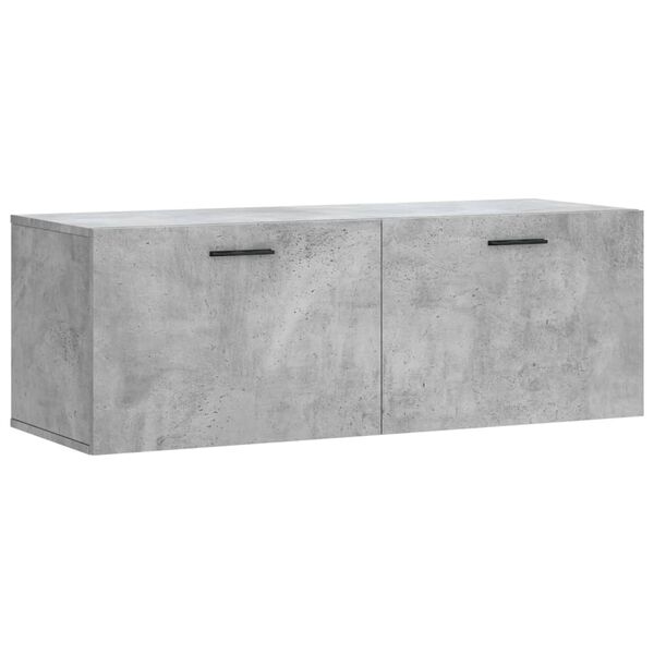 vidaXL Dulap de perete, gri beton, 100x36,5x35 cm, lemn prelucrat