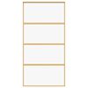 vidaXL Ușă glisantă, auriu, 102,5x205 cm, sticlă ESG mată și aluminiu