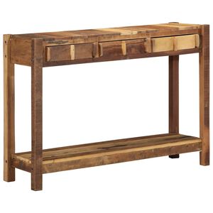 vidaXL Masă de consolă Maro 107 x 33 x 76 cm Lemn recuperat masiv